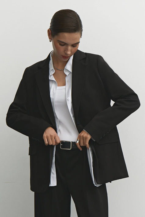 Blazer with two slits