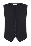 Linen classic vest