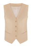 Linen classic vest