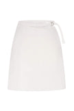 Linen mini skirt