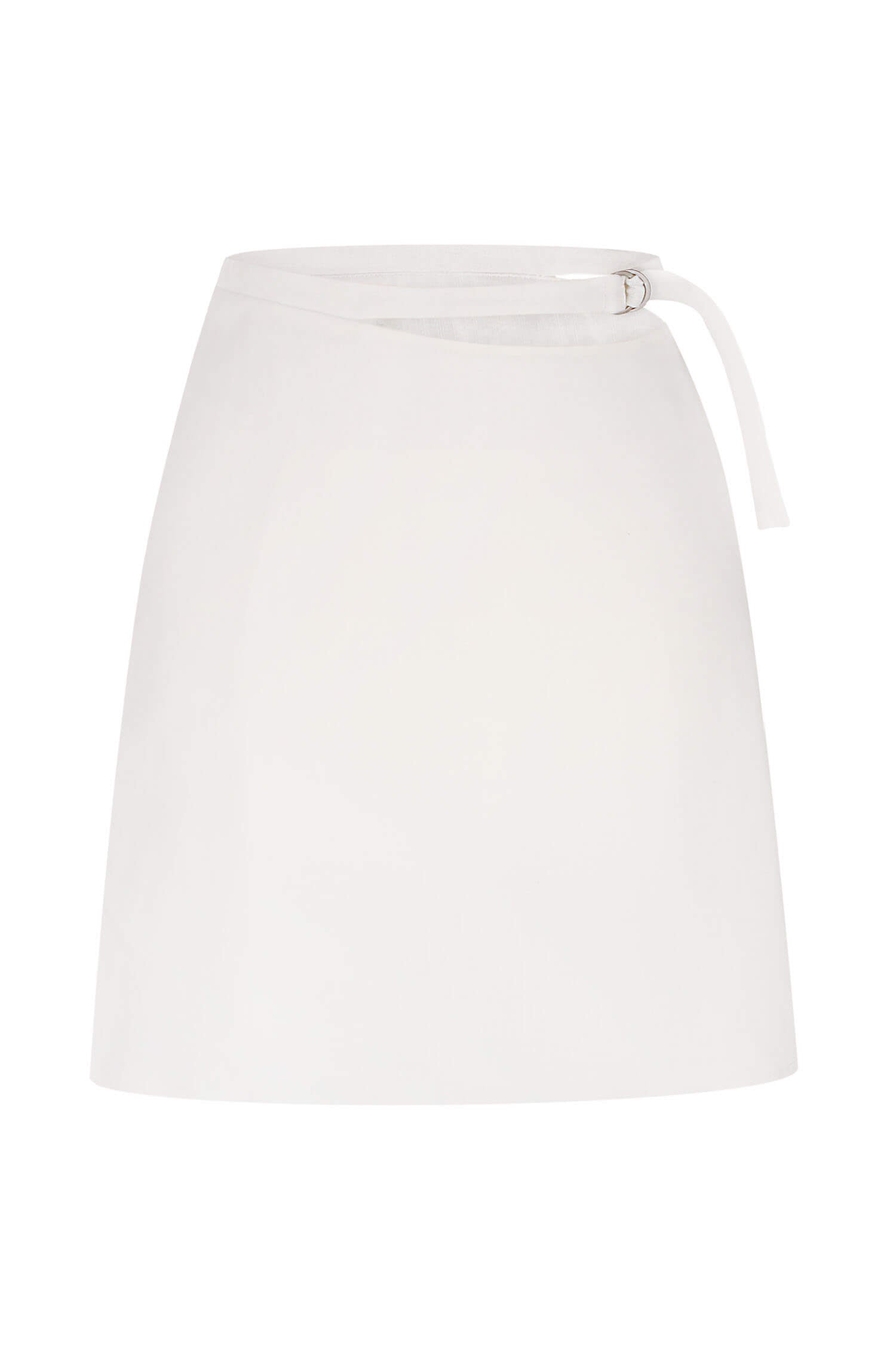 Linen mini skirt