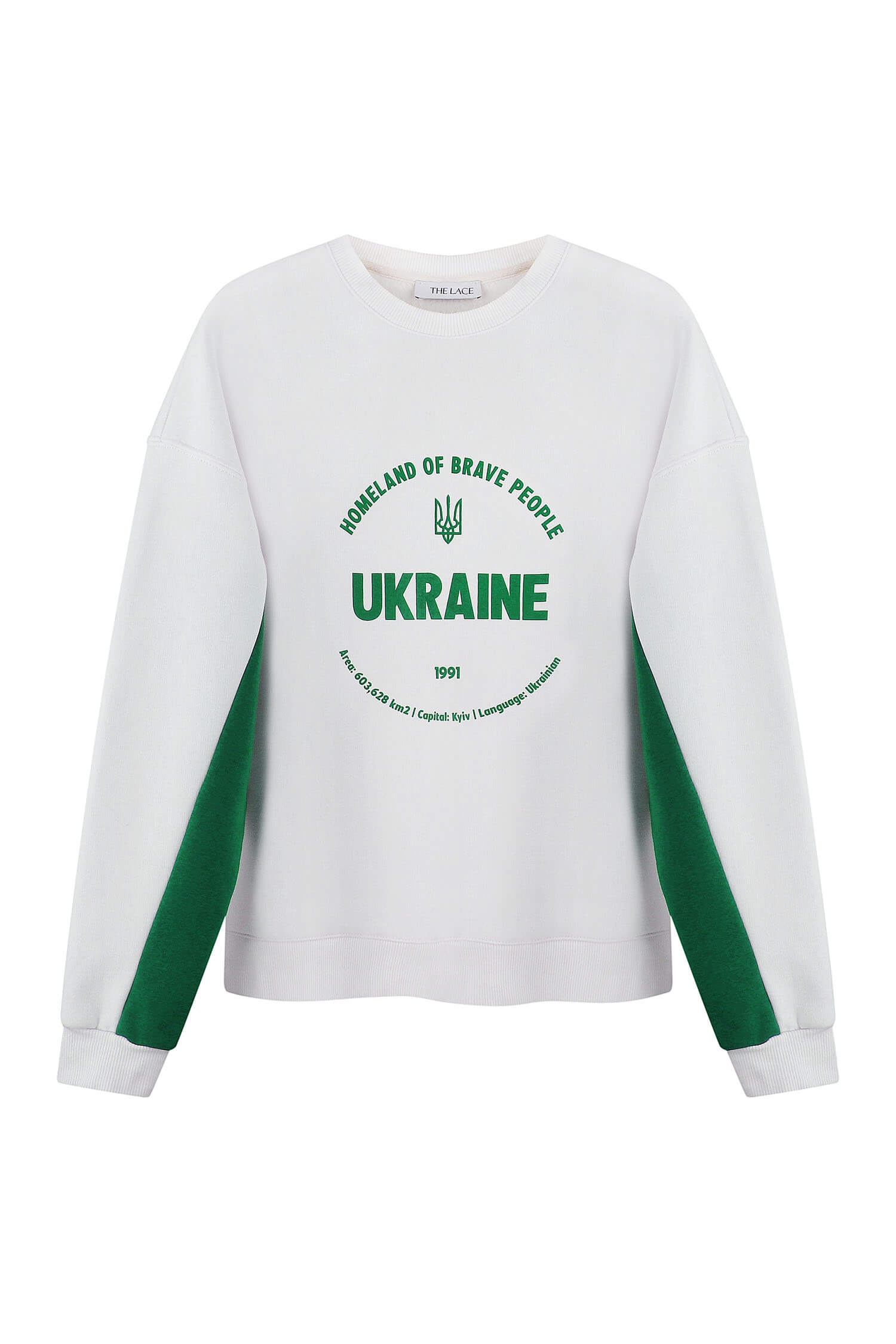 Sweatshirt with contrast sleeves