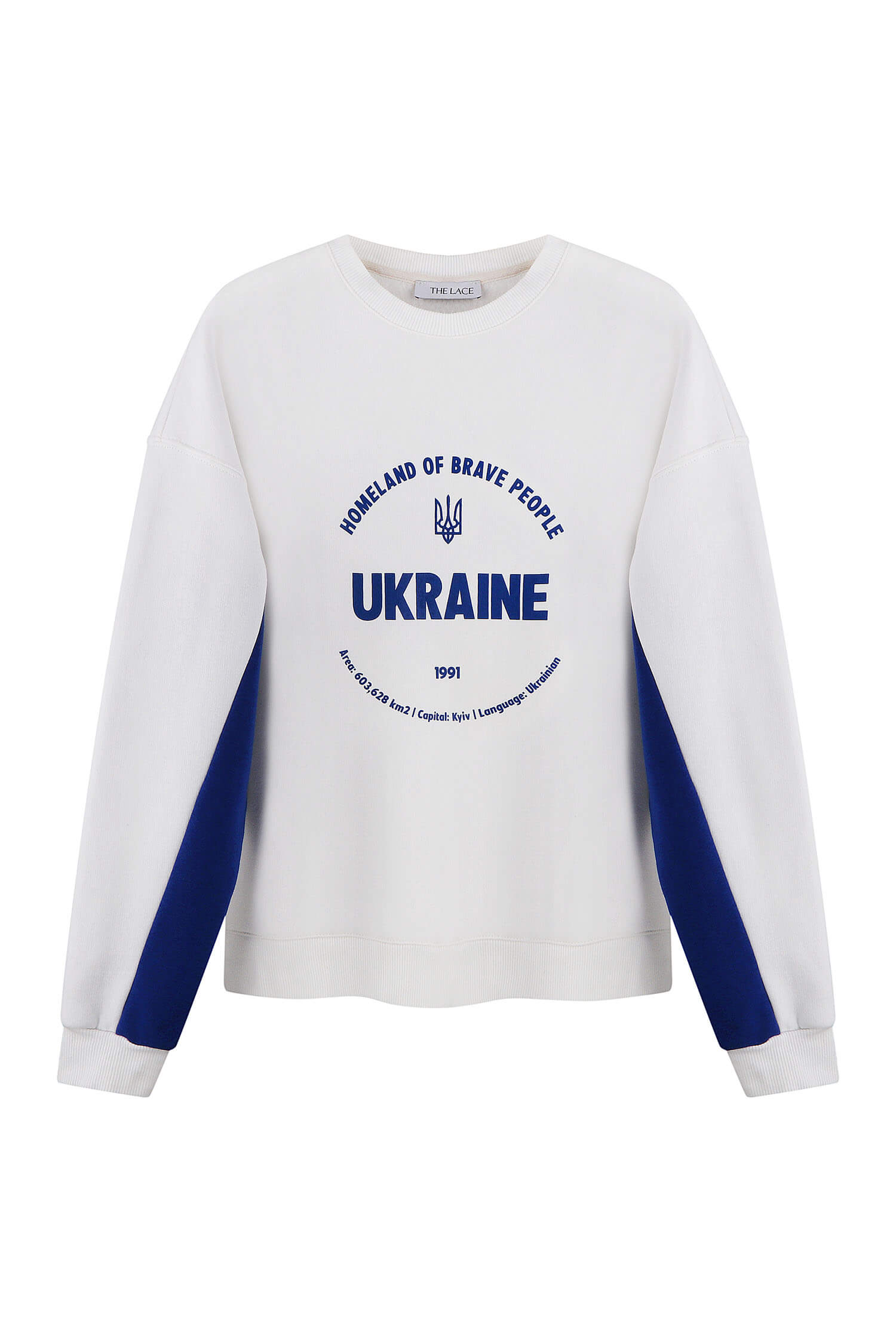 Sweatshirt with contrast sleeves