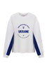 Sweatshirt with contrast sleeves