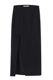 Midi skirt with cut