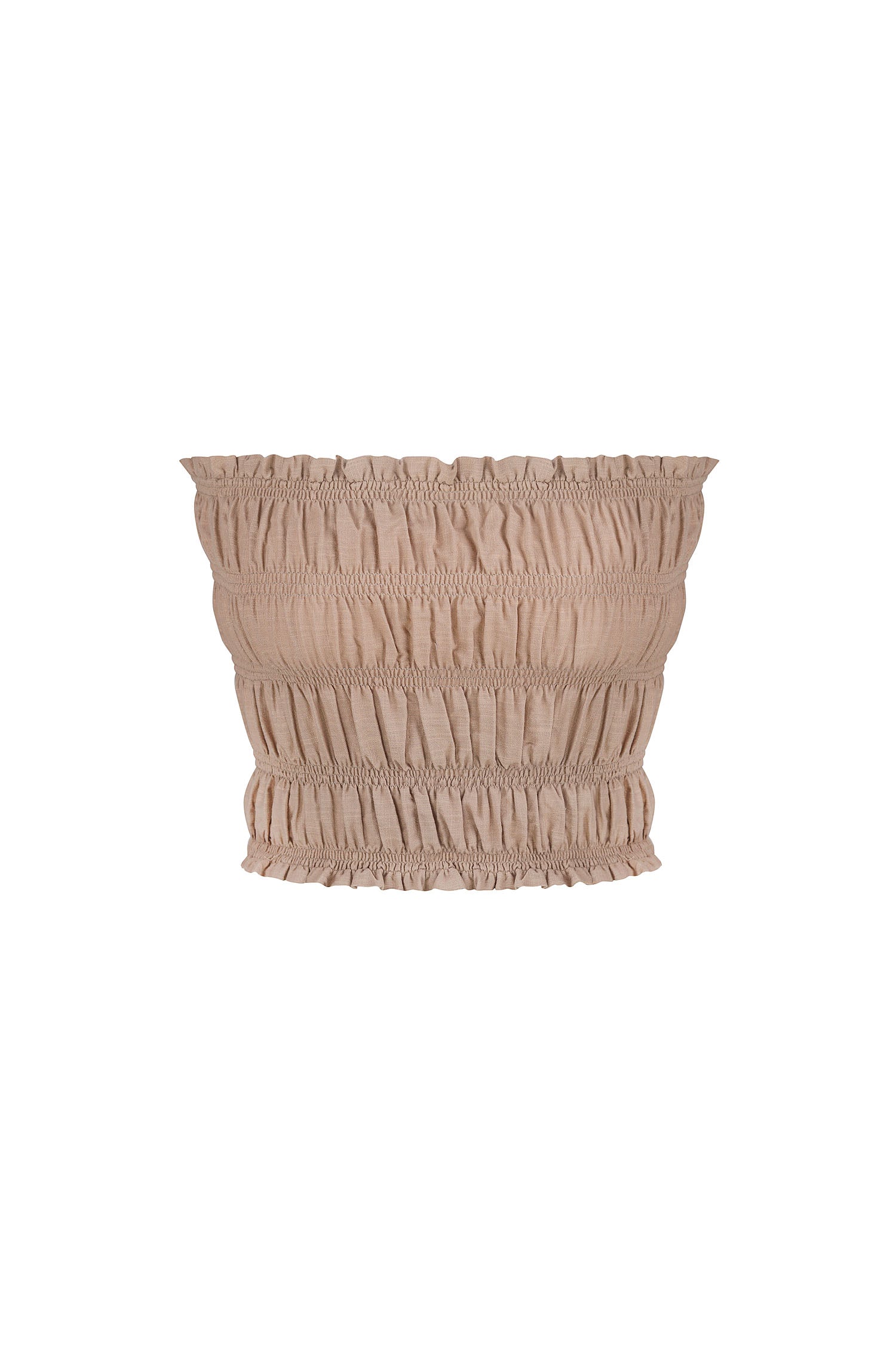 Bandeau top (eco) in beige