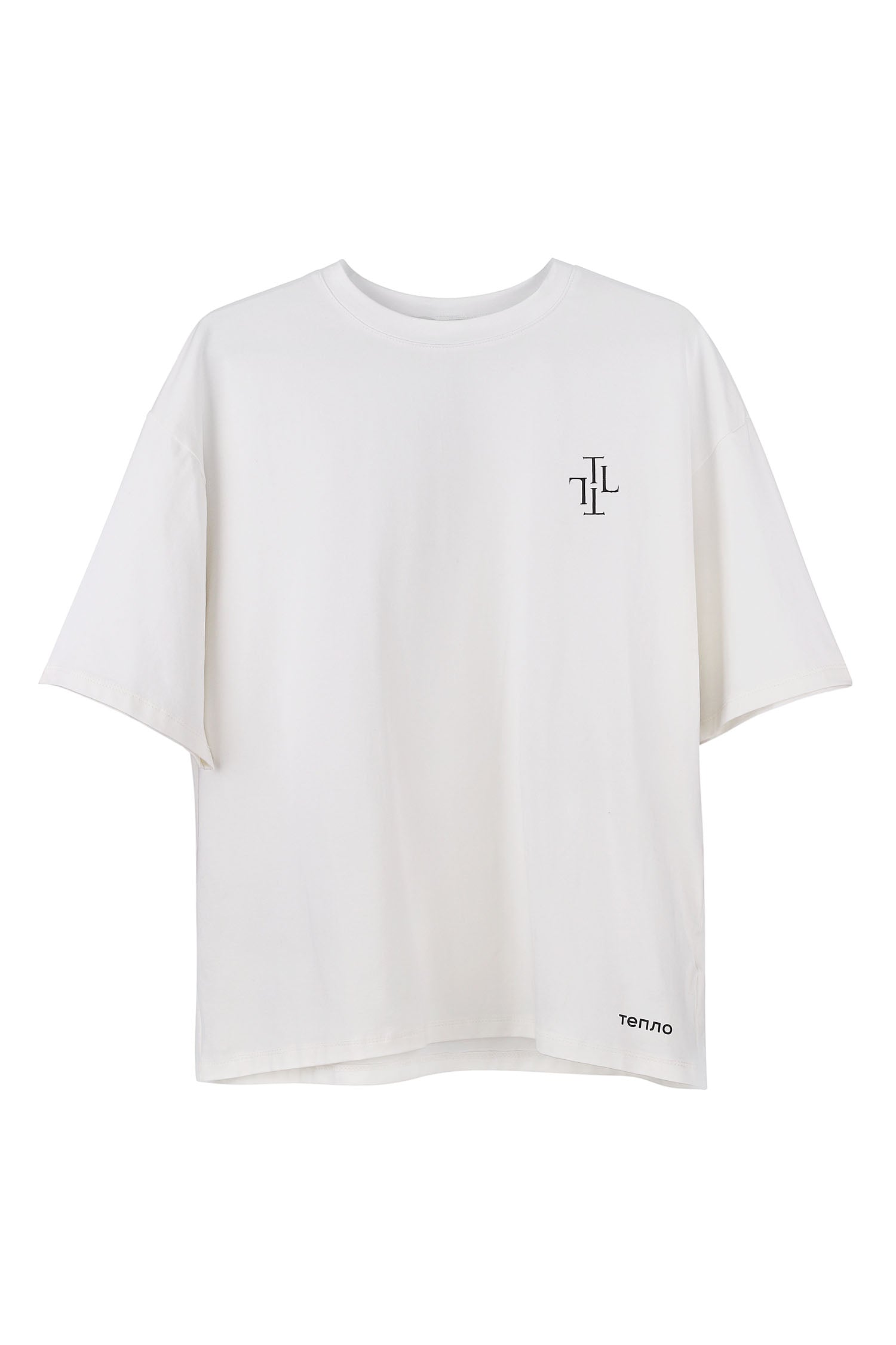 T-shirt THE LACE x TEPLO in black/milk