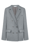 Double-breasted blazer in dark-grey