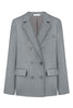 Double-breasted blazer in gray