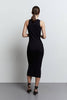 Ribbed jersey midi dress