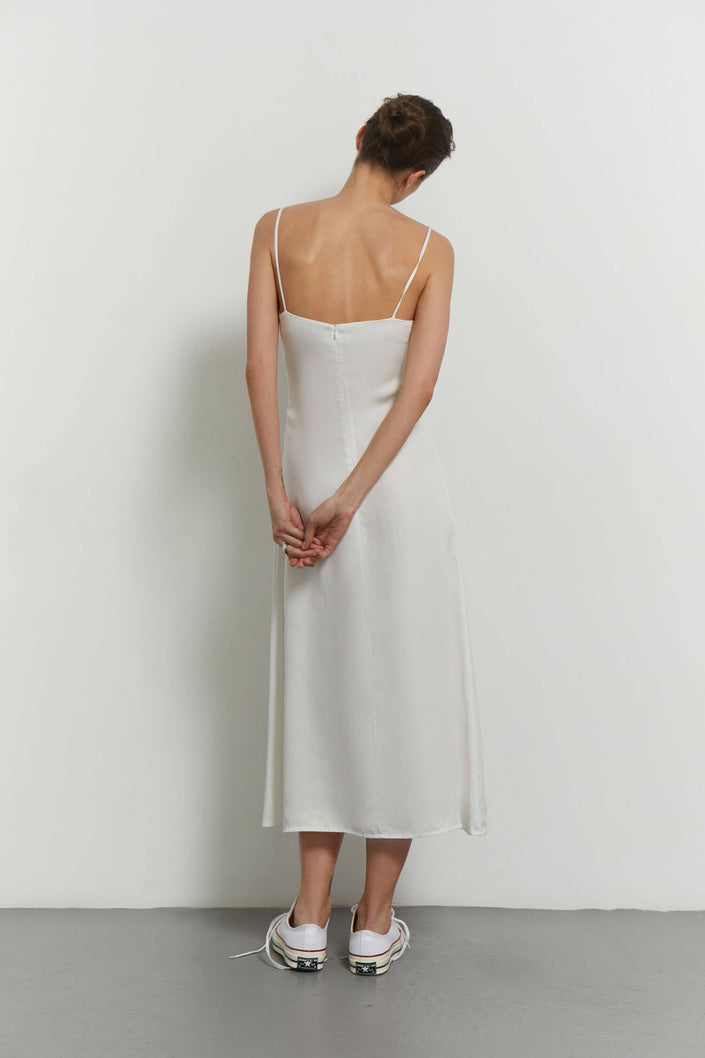 Tencel sundress with thin straps