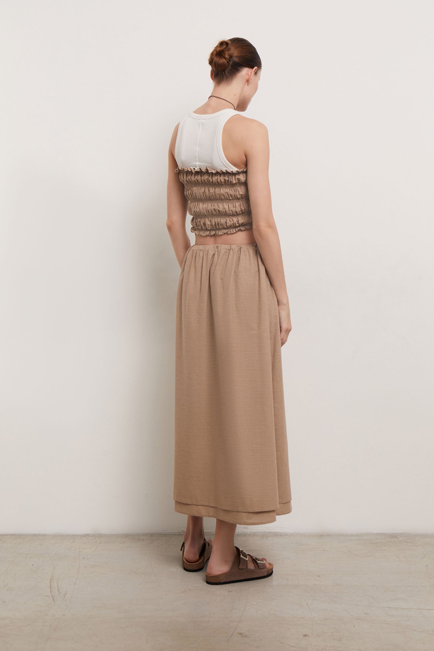 Bandeau top (eco) in beige