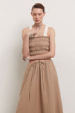 Bandeau top (eco) in beige