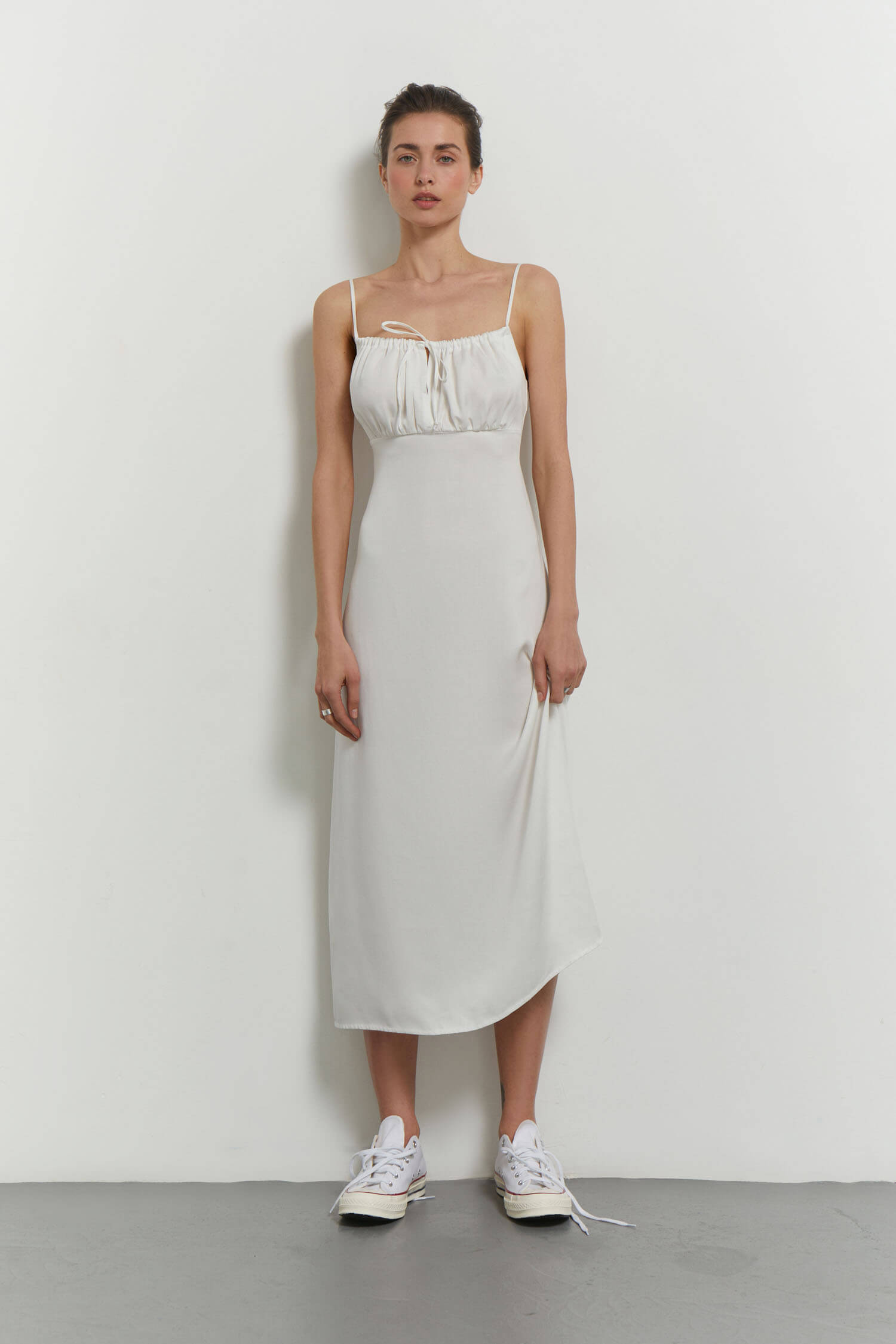 Tencel sundress with thin straps