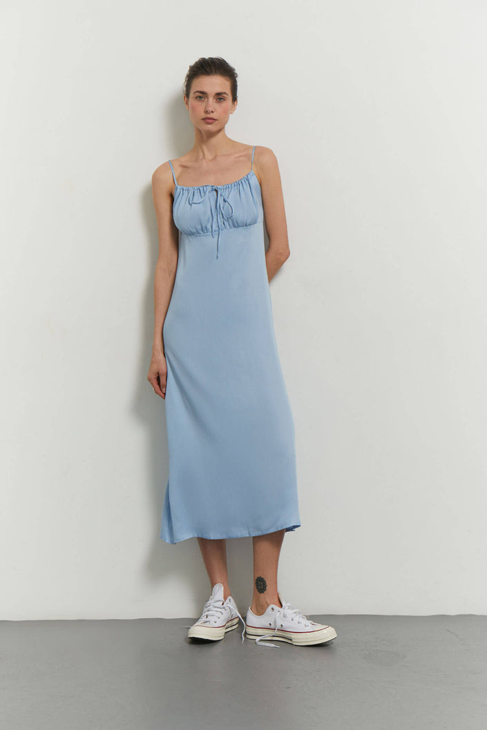 Tencel sundress with thin straps