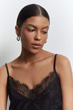 Top with lace decoration