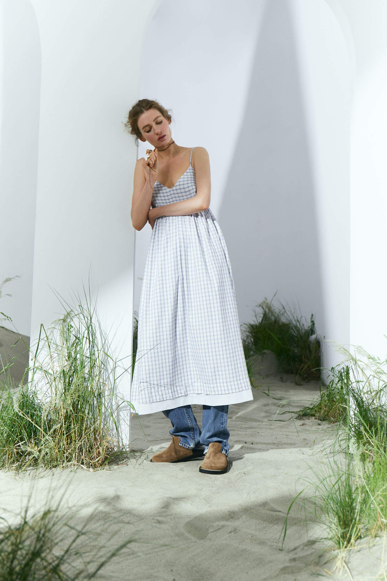 Free cut midi sundress