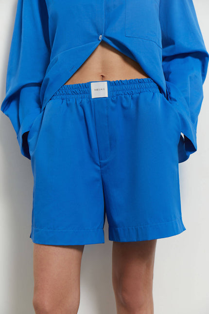 Oversized light cotton shorts