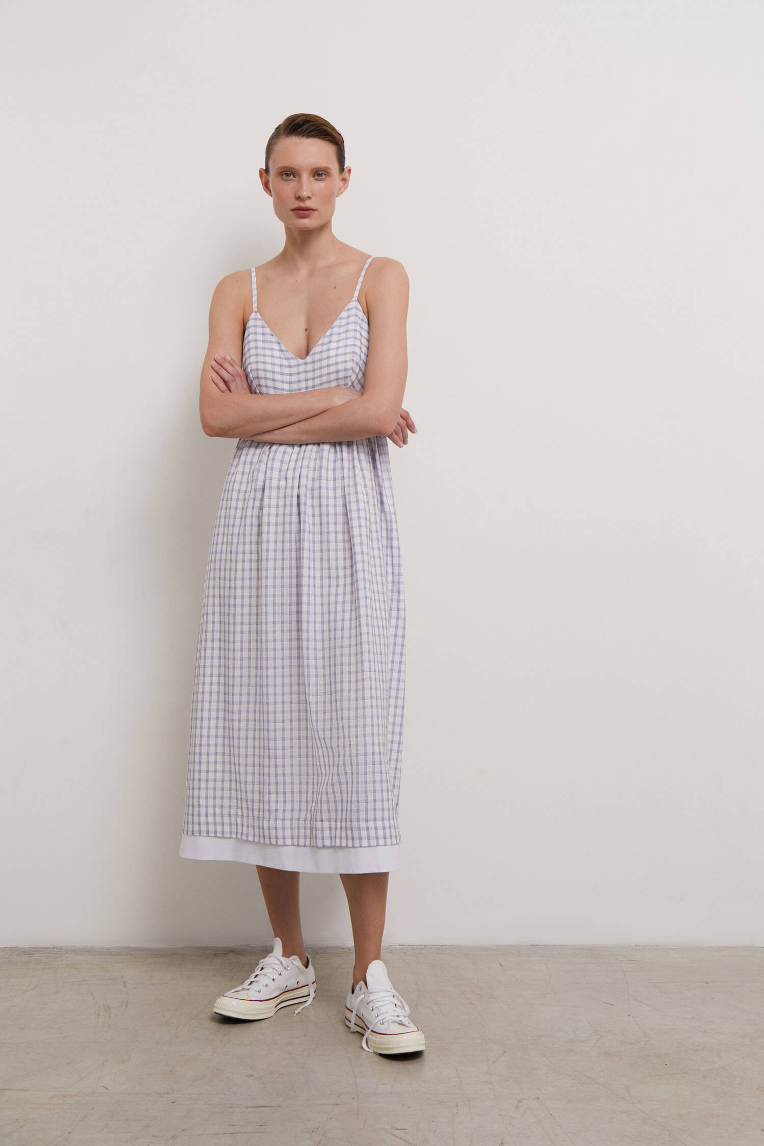 Free cut midi sundress