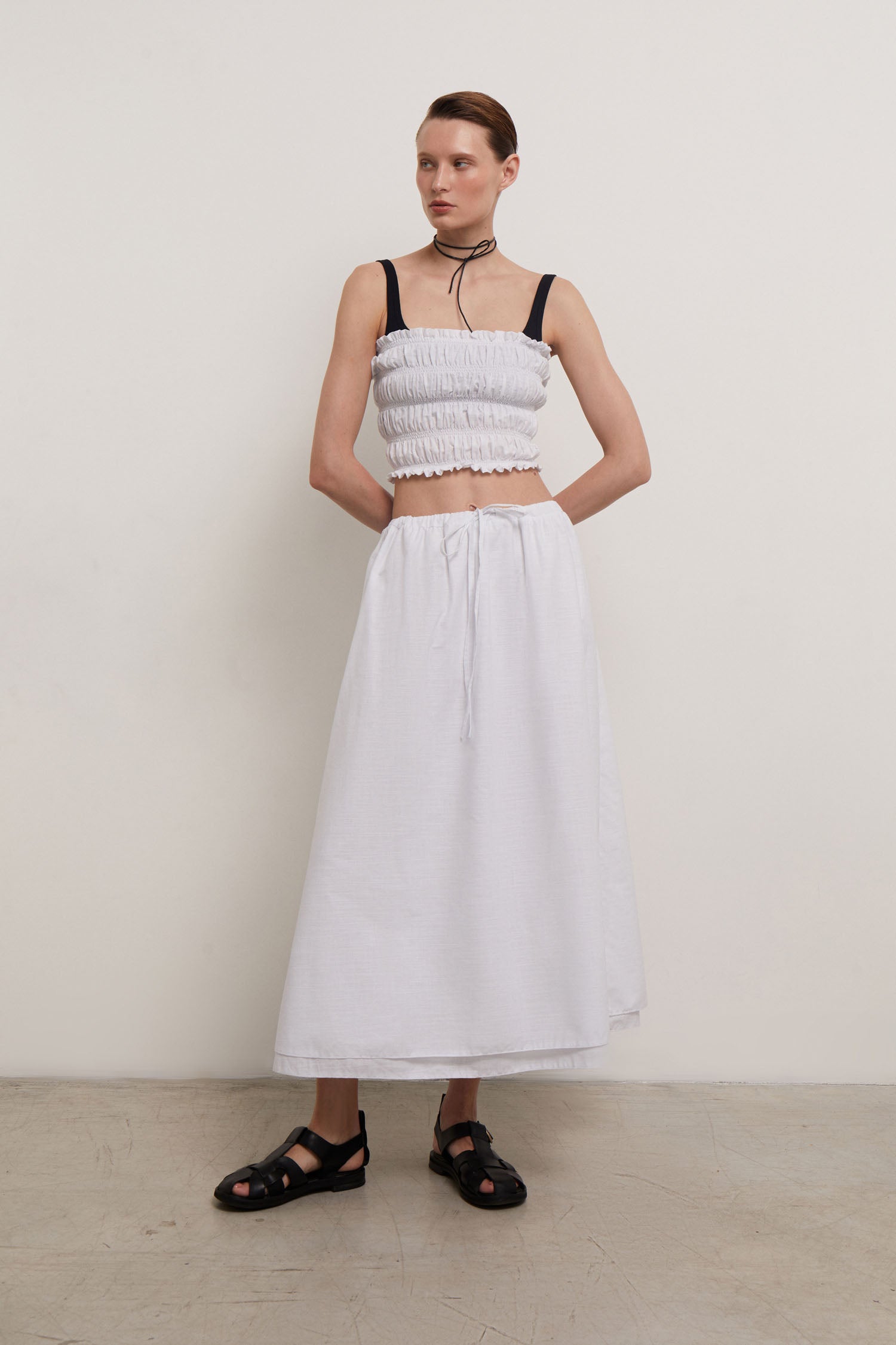 Bandeau top (eco) in white