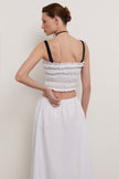 Bandeau top (eco) in white