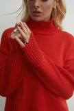 Sweater with wide cuffs