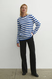 Knitted jumper with stripes