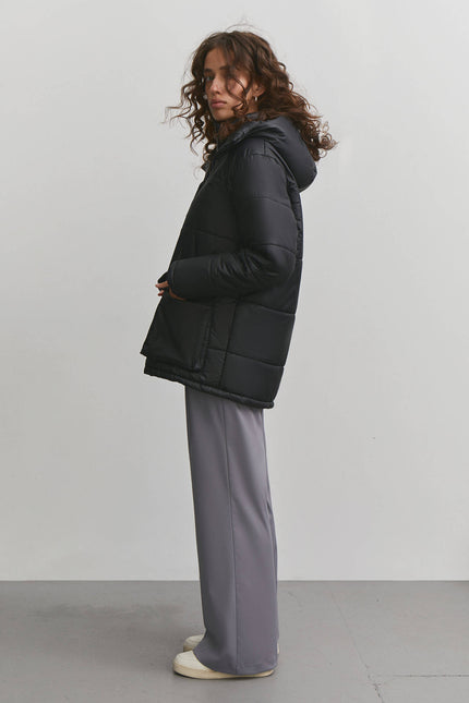 Boyfriend style puffer jacket