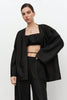 Linen kimono cape with belt