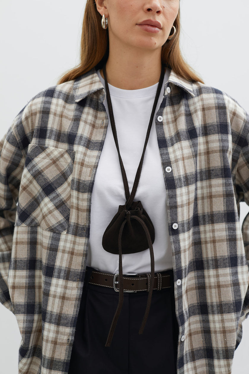 Women's suede mini bag