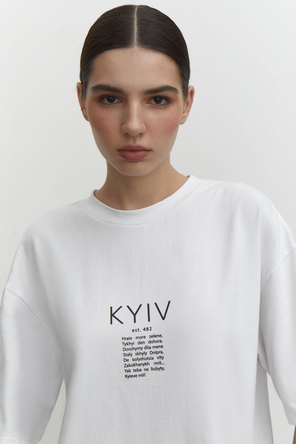 T-shirt oversized with Kyiv print