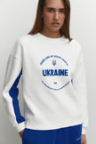 Sweatshirt with contrast sleeves