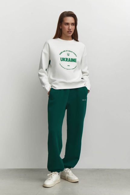 Sweatshirt with contrast sleeves