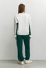 Sweatshirt with contrast sleeves